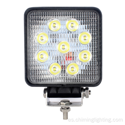 Lámpara antiniebla de inundación de 4,2 pulgadas 27 W Luz de trabajo de LED resistente al agua cuadrada 4x4 4 &#39;&#39; Luz de trabajo LED offroad